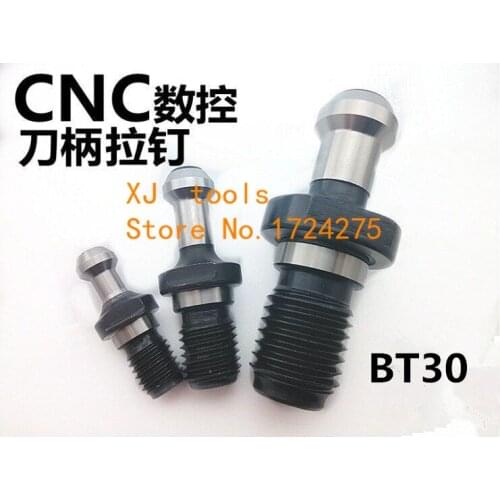 Free Shipping 10pcs BT30 x 45 Degree Pull Stud Nut Sealed Retention Knob ISO Stardard Use on BT CNC Milling Toolholder
