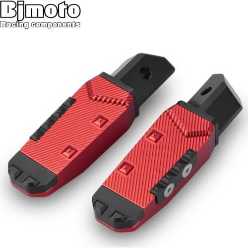 BJMOTO Pair Motorcycle Rear Passenger Foot Pegs Pedals Footrest Foot-Peg Pedal For Honda CBR600RR F5 CBR10000RR CBR600 F4/F4I