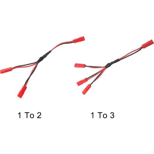 Wiring Model Car Battery JST Female Connector ESC External Power Supply Accessories Y Cable Fit For TRX-4 1/10 RC Crawler
