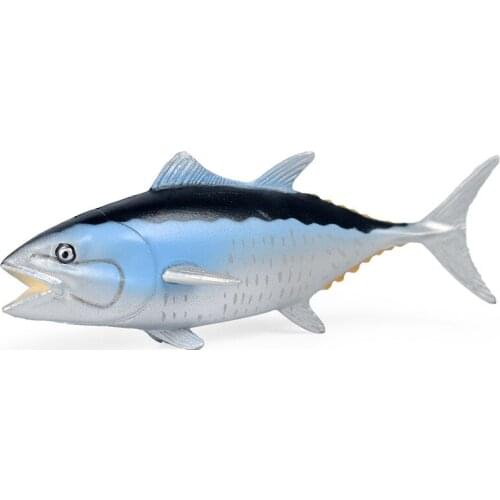 Small Size Tuna Animal Figure Collectible Toys Sea Animal Cognition Action Figures Kids Plastic Toys