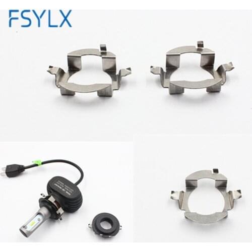 FSYLX 20x H7 LED bulb adapter for Skoda Octavia A5 H7 LED headlight bulb holder H7 Metal clip retainer forBenz ML350 Touareg