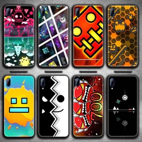 HOTCASHOP hot game Geometry Dash Phone Case For Vivo Y91c Y17 Y51 Y67 Y55 Y7s Y81S Y19 V17 vivos5