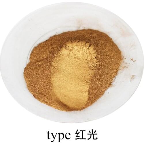 Copper Red Pearl Pigment Dye Ceramic Powder Paint Coating Automotive Coatings Art Crafts Coloring for Leather 50g Per Pack