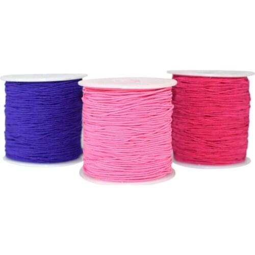 50m 1.2mm DIY Nylon Crystal Beading Stretch Elastic Thread Cord Round Beading Wire/Cord/String Jewelry Making String Thread