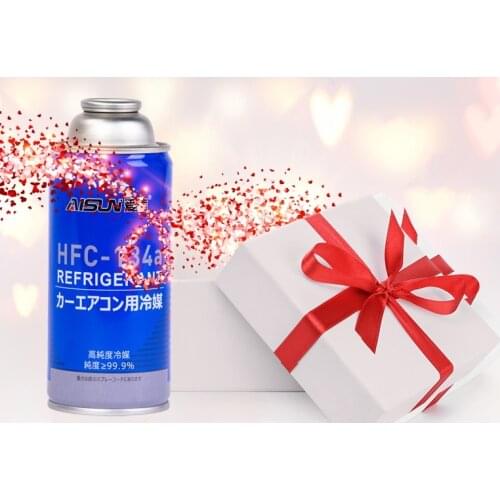 Car air conditioning maintenance refrigerant Aisin R134a, net weight 250g, purity 99.9%, fast delivery package