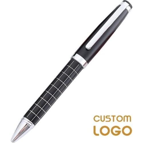Personalized Gift Pen Metal Ballpoint Pen Customized Logo Pens Writing Engrave Logo Company Name School Office Supplies