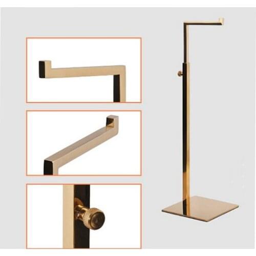 Free shipping high quality stainess steel handbag display stand adjustable men/womens bags wig tie holder rack of counter store