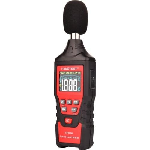 HABOTEST HT625B Profession Digital Sound Level Meter Frequency Response 30Hz 8KHz Data Hold High Precision Noise Detection