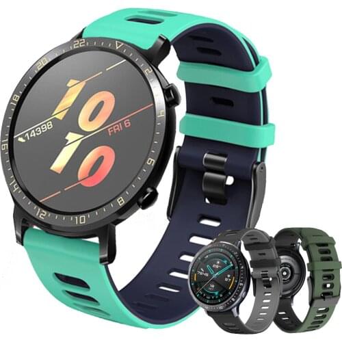 Silicone Sport watch For Huawei Watch GT2 42/46mm Smart Watch band Bracelet 20/22mm Watch Strap for Watch GT /GT 42mm 46mm