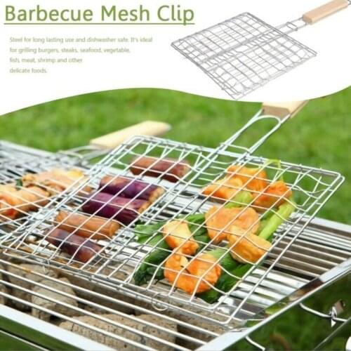 Stainless Steel Replacement Meshes Wire Net Barbecue Grill Mat Non-stick Grilling Mesh Mat Outdoor BBQ Accessories