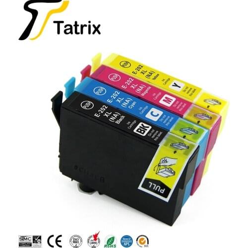Tatrix T202XL 202XL T202 N/A Compatible Printer Ink Cartridge for Epson Expression Home XP-5100 , WorkForce WF-2860 Printer