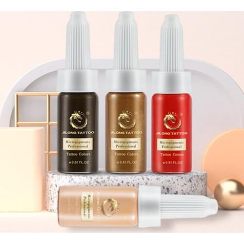 44 Colors Semi Permanent Makeup Eyebrow Inks Lips Eyeliner Tattoo Color Microblading Pigment Eyebrow Tattoo Color Inks