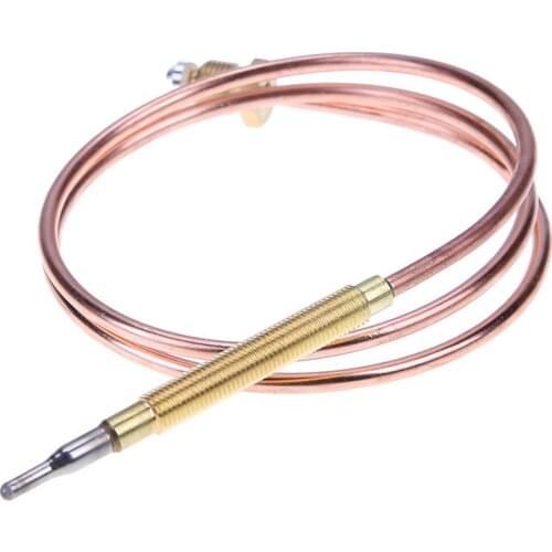 60cm Gas Thermocouple Wire Thermo Sensor High Temperature Thermocouple for Hot Water Boiler Tea Urn with 5 Fixed Parts