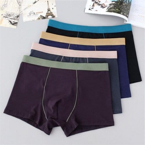 3pcs Lot Boxer Mens Underwear Men Cotton Underpants Male Pure Color Panties Boxer Shorts Cotton Big Size Xl -9xl Cuecas