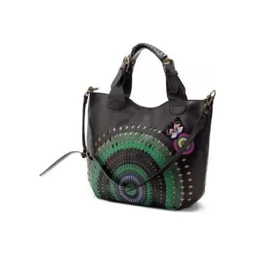 Venta al por mayor Original de España LaugiseD-Bolso de mujer estilo retro étnico de bolsa de mano de bolso de hombro