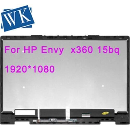 15.6'' 1080P LCD TouchScreen Digitizer Assembly+Frame LP156WF9-SPL1 For HP Envy X360 15-BP series bq102ng bq075nr bq100nl