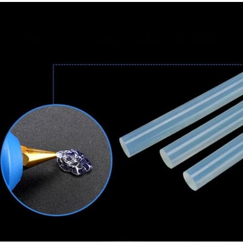 10pcs Hot Melt Glue Stick DIY Super Stick Glue Brute Force Translucence White 7x100mm High Viscosity Glue Glue Stick Repair Tool