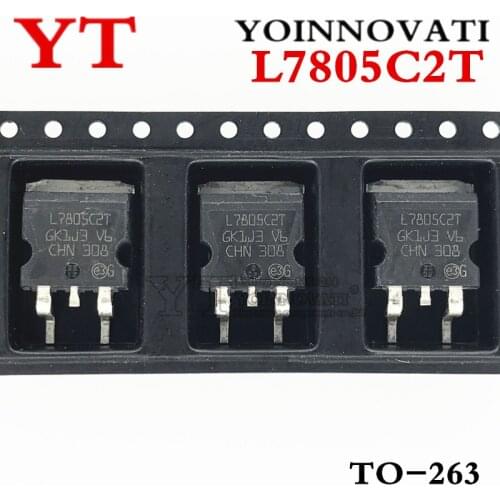 10pcs/lot L7805C2T TO-263 L7805CD2T TO263 L7805 REG LINEAR 5V 1.5A D2PAK IC