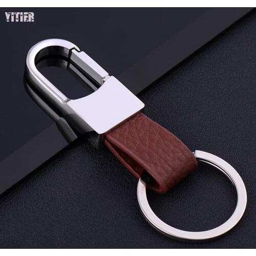 10 Pcs/lot Best Price Quality Popular Gentleman Fashion Useful Home Men Leather Car Key Metal Buckle Creative Keychain Gift A081