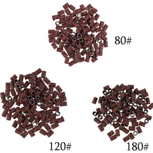 100pc/Lot 80"100"120" Size DIY Nail Art Sanding Bands for Manicure Pedicure Electric Nail Drill Machine Accessories Tools