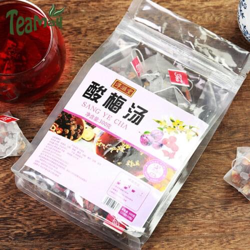 2020/2021 Chunzitang Sour Plum Soup Herbal Chinese Tea Non-boiled Ebony Plum Soup, Non-sour Plum Powder Drink 300g