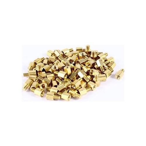 88 Pcs PC PCB Motherboard Brass Standoff Hexagonal Spacer M3 5+4mm