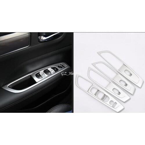 ABS Matt Interior Door Cover Armrest Trim 4pcs for Renault Koleos 2017
