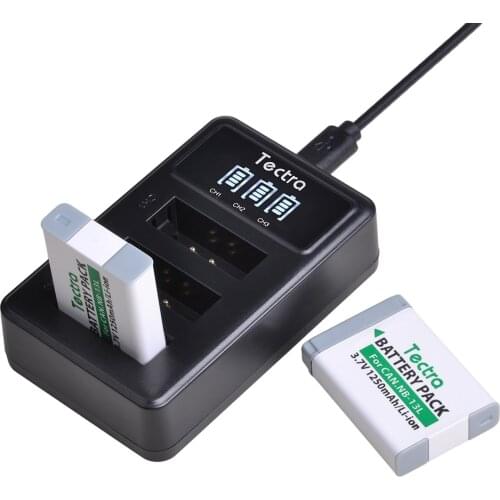 NB-13L for Canon NB 13L Battery and LED USB Charger for Canon PowerShot G5X G7X G9X G7 X Mark II G9 X,SX620 SX720 1250mAh