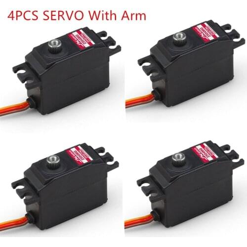 Free Shipping 4PCS JX Servo PDI-2504MG 25g Metal Gear Smart digital servo for 450 500 helicopter Fixed-wing Airplane Parts