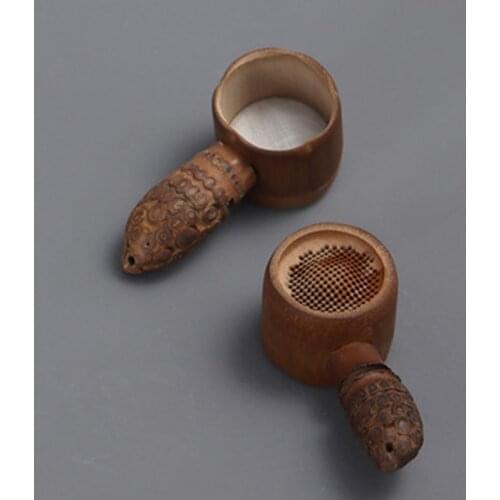 Bamboo Root Tea Leaking Tea Ceremony Six Gentlemen Tea Strainer Chinese Zen Kung Fu Tea Set Accessories Bamboo Handicrafts