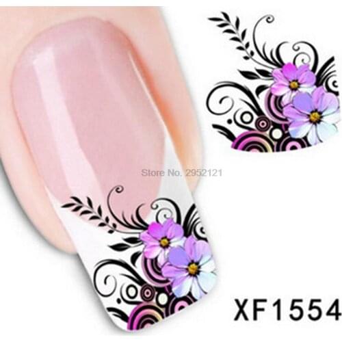 By dhl or ems 2000pcs Watermark 3D Design Cute DIY Black Cats Tip Nail Art Decorations Water Transfer Nail Sticker new