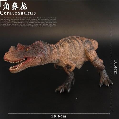 Prehistoric Jurassic Dinosaurs World Ceratosaurus Big Size Animals Model Action Figures PVC High Quality Toy For Kids Gift