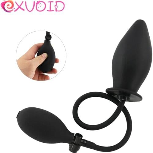 EXVOID G-spot Massage Expandable Anal Vagina Dilator Silicone Anal Plug Sex Toys for Couples Sex Shop Inflatable Dildo