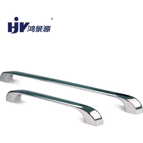 HJY Chrome Cabinet Door Handle Kitchen Drawer Pull Hole Distance 320mm Wardrobe Silver Closet Cupboard Handle Hardware Z148