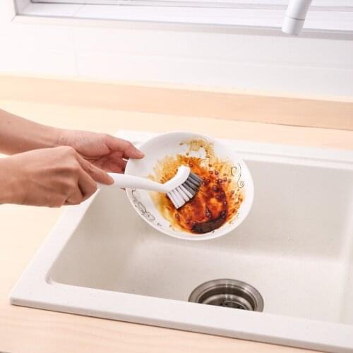 Kitchenware Pot Bowl Brush Tile Cleaning Brush Long Shank Hard Hair Windows Woks Pans Cleaner Floor Kitchen Gadget Cup Bathroom