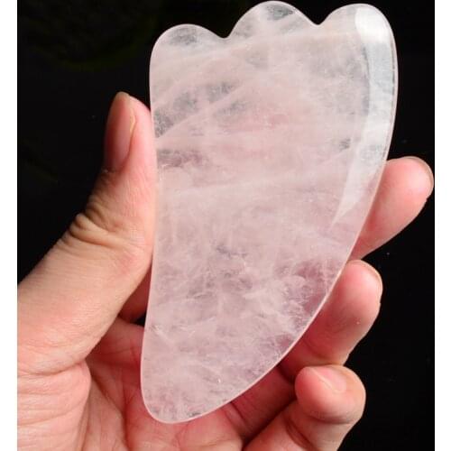 Face Massager Gua Sha Scraper Rose Quartz Jade Guasha Stone For Chin Neck Face Lifting Wrinkle Remover Skin Detox Beauty Care
