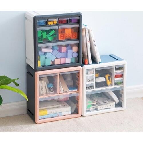 For Building Block Toy Wall Baffect Plastic Storage Box Multi-function Storage Drawer Organizer Sundries Makeup Home Organiser