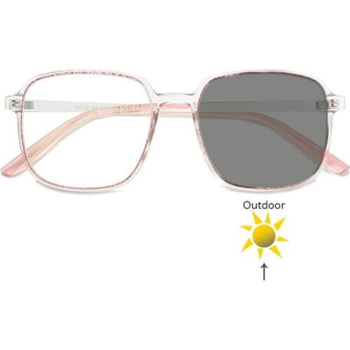 Fashion brand designer full frame transition sunglasses photochromic glasses glasses diopter male myopia eyeglasses FML