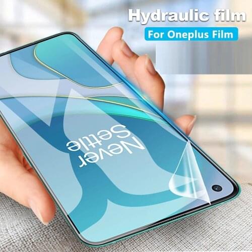 Soft full cover hydrogel film for oneplus Nord N10 N100 8 8T plus 7 7T pro 6 6T Clover phone screen protector Not Glass