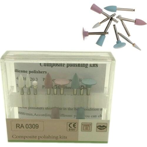Dental Light-cured Resin Composite Polishing Kit RA 0309 for Low-speed Handpiece