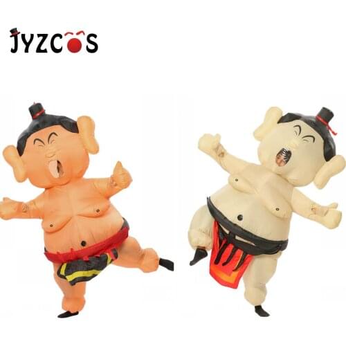 JYZCOS New Sumo Inflatable Costume Cosplay Jumpsuit Unisex Suit for Adults Party Carnival Christmas Halloween Cosplay Costumes
