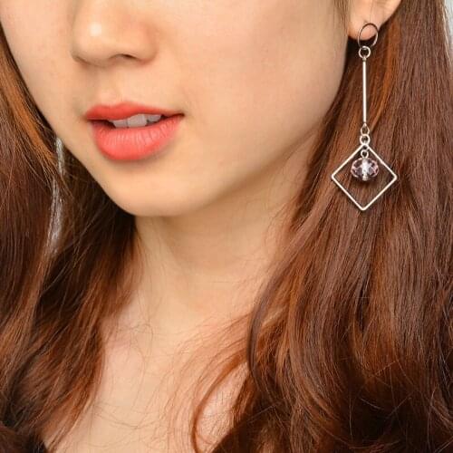 Wholesale New High quality Fashion jewelry Squar Earring Women accessories Long earrings for women Drop earrings Gift