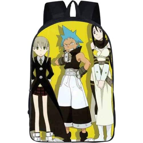 Papermoon Backpack Soul Eater Daypack Resonance Cartoon Schoolbag Rucksack Satchel School Bag Outdoor Day Pack