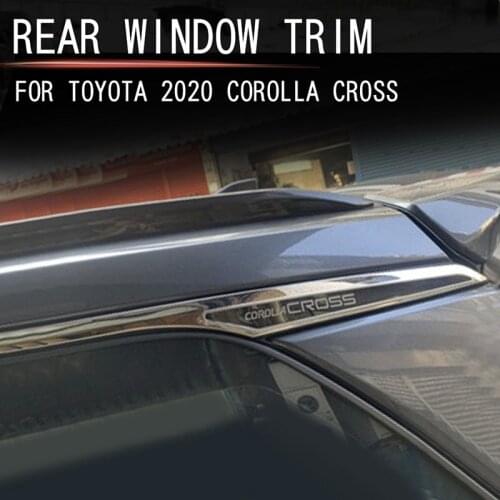 Suitable for 2020 Corolla Cross retrofit special rear window trim strip ABS material decoration