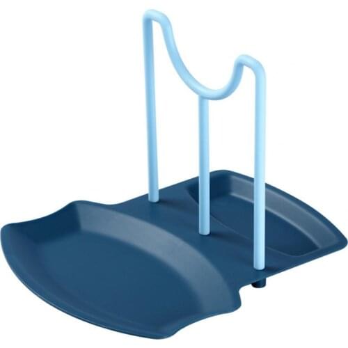 Utensil Rack Easy to Clean Multi-use PP Kitchen Anti-slip Base Pot Cover Shelf for Home Utensil Rack