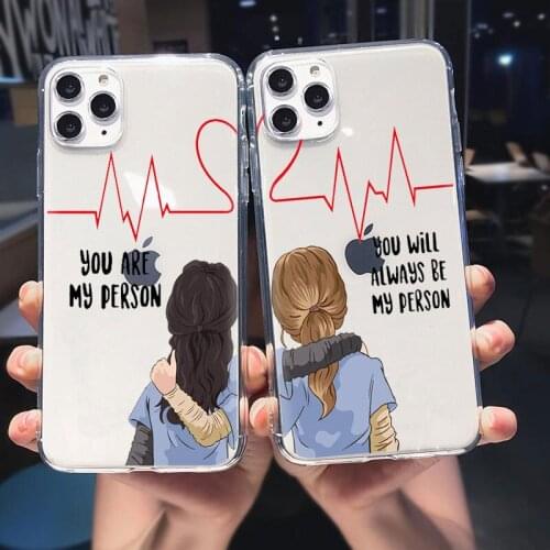 Greys Anatomy You are my person Soft Phone Case For iPhone 12 mini 12 Pro MAX 11 Pro Max 6S 7 8 Plus X XS Max XR Silicone Cover
