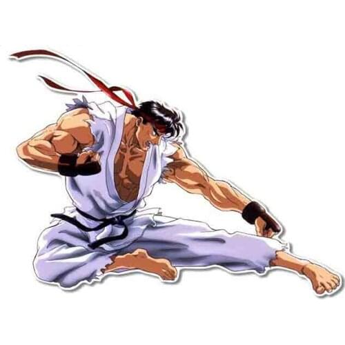 Ryu Fighter Vinyl Car Stickers Custom Printing Waterproof Decal Waterproof PVC Car Window Body Decorative Stickers Accessories