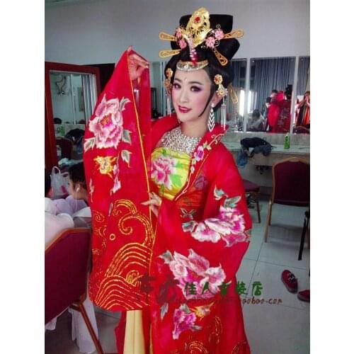 Wangshuai Cross-gender Tang Suit Hanfu Empress Costume Drunk Tang Empress Yang (Full set )