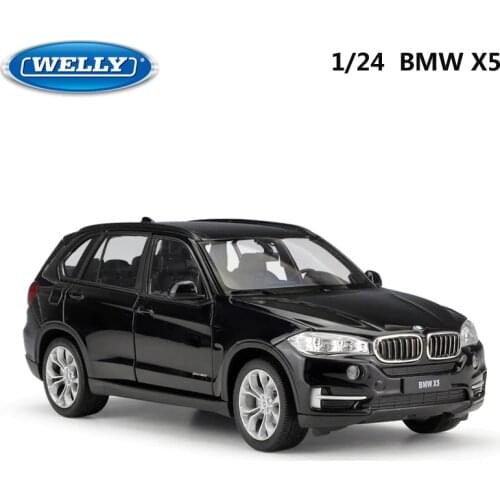 WELLY 1:24 Scale Diecast Car Toy BMW X5 High Simulation Model Classical SUV Metal Alloy Toy Car For Children Gifts Collection