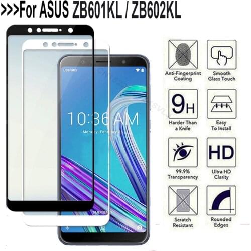Tempered Glass For ASUS Zenfone MAX PRO (M1) Full Coverage Screen Protector Protective Film For ASUS ZB601KL ZB602KL